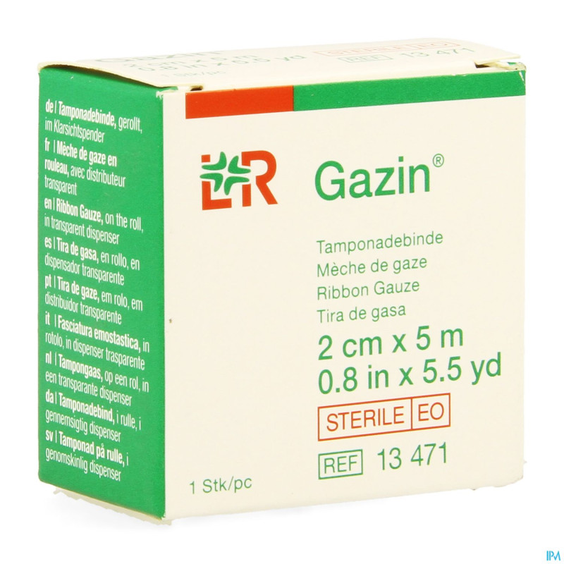 Gazin meche gaze sterile    2cmx5m