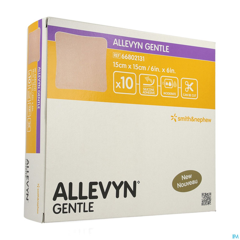 Allevyn gentle cp foam    15cmx  15cm 10 66802131