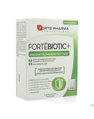 Fortebiotic+ immunite kid vanille sach 14
