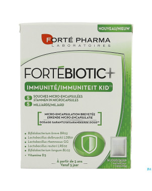 Fortebiotic+ immunite kid vanille sach 14