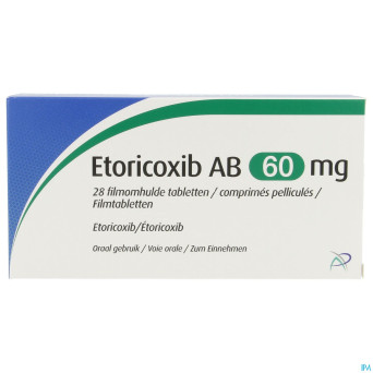 Etoricoxib ab 60mg comp pell 28 x 60mg