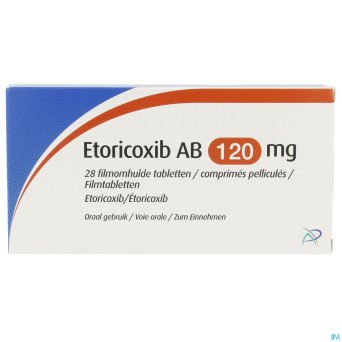 Etoricoxib ab 120mg comp pell 28 x 120mg