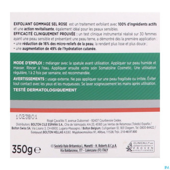 Somatoline cosm. gommage exfoliant sel rose   350g