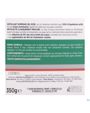 Somatoline cosm. gommage exfoliant sel rose   350g