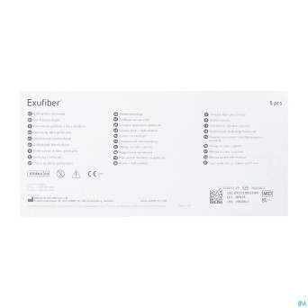 Exufiber gelling fibre dressing ster   1 x 45cm  5