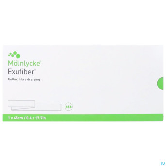 Exufiber gelling fibre dressing ster   1 x 45cm  5