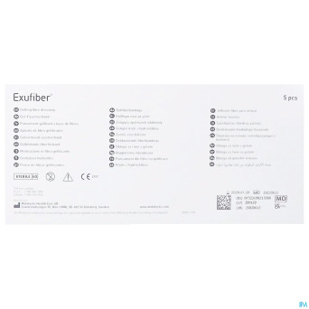 Exufiber gelling fibre dressing ster   1 x 45cm  5