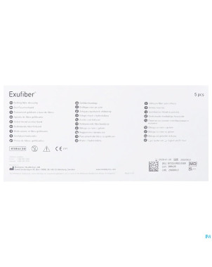 Exufiber gelling fibre dressing ster   1 x 45cm  5