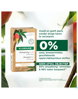Klorane capil. sh solide mangue 80g