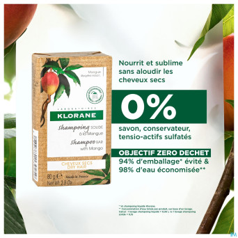 Klorane capil. sh solide mangue 80g
