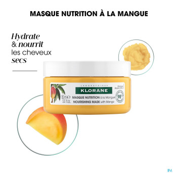 Klorane capil. masque mangue    pot 150ml nf