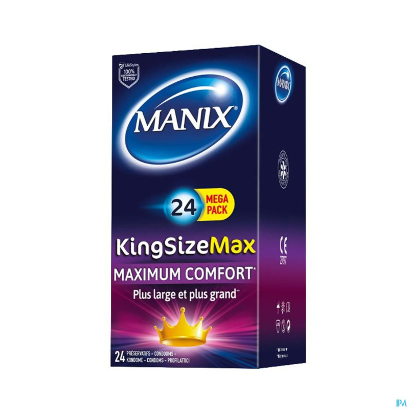 Manix king size max preservatifs 24