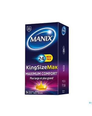 Manix king size max preservatifs 24