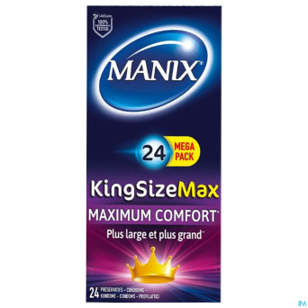 Manix king size max preservatifs 24