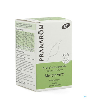 Perles bio menthe verte hle ess 60