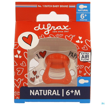 Difrax sucette natural 6m+ i love