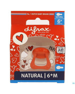 Difrax sucette natural 6m+ i love