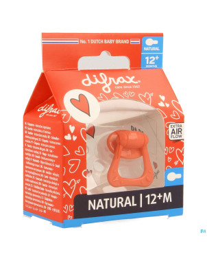 Difrax sucette natural 12m+ i love