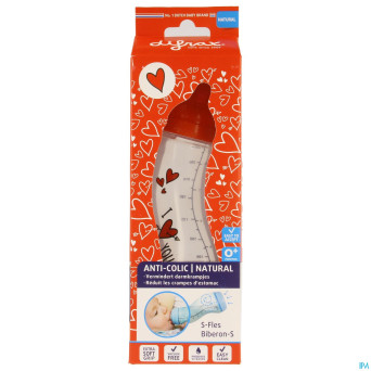 Difrax biberon-s natural i love    250ml