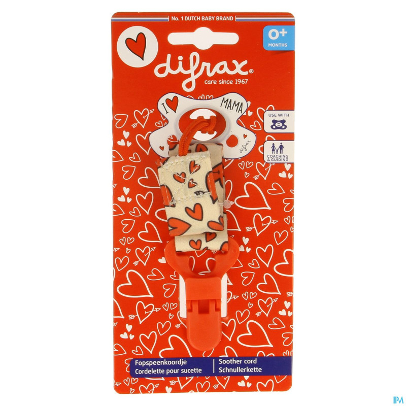 Difrax attache sucette i love
