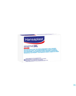 Hansaplast sensitive ster. 3xl 10cmx15cm strips 25