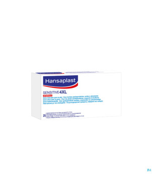 Hansaplast sensitive ster. 4xl 10cmx20cm strips 25
