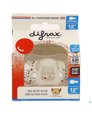 Difrax sucette natural    12m+ cliniclowns