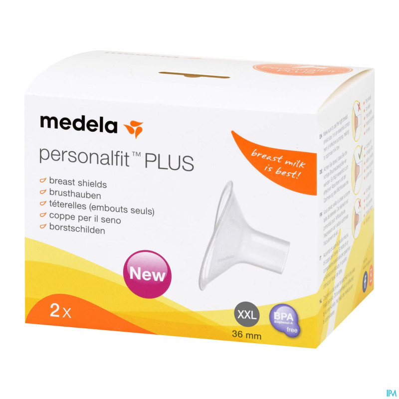 Medela teterelle personal fit plus xxl 36mm 1paire