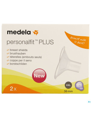 Medela teterelle personal fit plus xxl 36mm 1paire