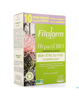 Hepactif bio renforce en curcuma amp 30(20+10 grat
