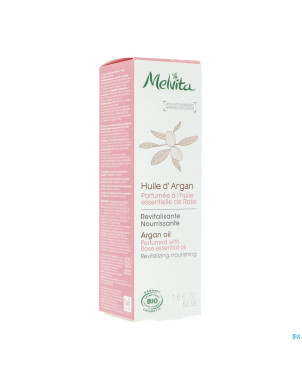 Melvita huile argan parfumee rose    50ml