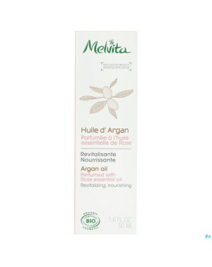 Melvita huile argan parfumee rose    50ml