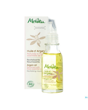 Melvita huile argan parfumee rose    50ml