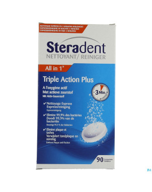 Steradent triple action plus    comp 90