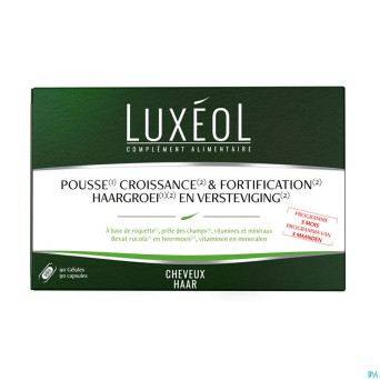 Luxeol pousse croissance&fortificat. 3mois caps 90