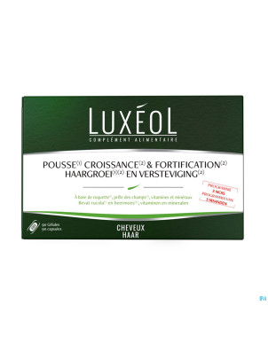 Luxeol pousse croissance&fortificat. 3mois caps 90