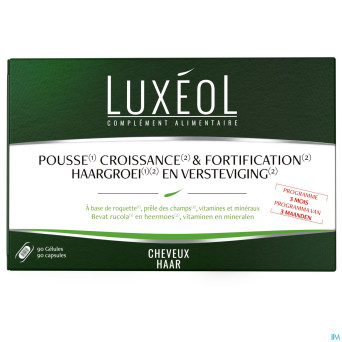 Luxeol pousse croissance&fortificat. 3mois caps 90