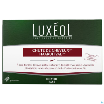 Luxeol chute cheveux caps 30