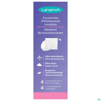 Lansinoh coussinets allaitement lavables    4