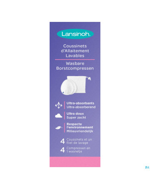 Lansinoh coussinets allaitement lavables    4
