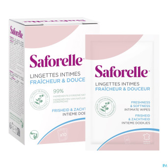 Saforelle lingettes flushable 10