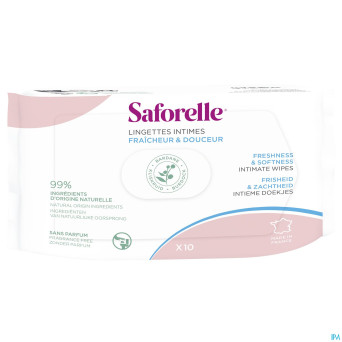 Saforelle lingettes flushable pocket 10
