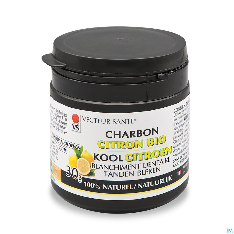 Vecteur sante poudre charbon citron    30g