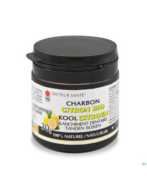 Vecteur sante poudre charbon citron    30g