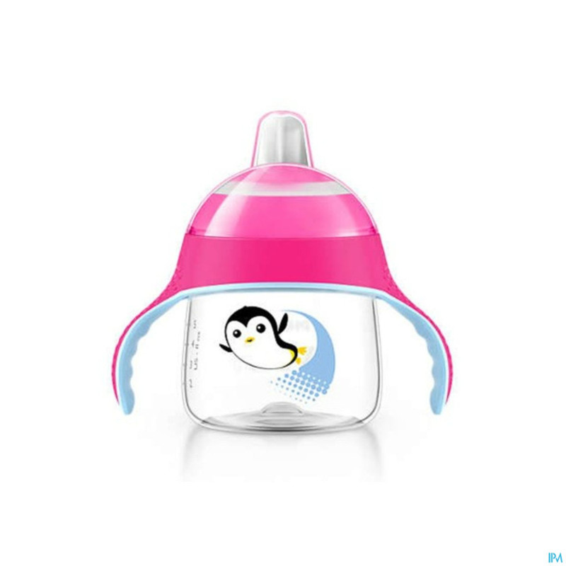 Philips avent gobelet a/fuite 200ml rose