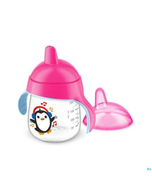 Philips avent gobelet a/fuite 260ml rose