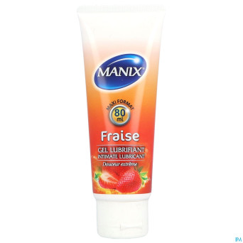 Manix gel lubrifiant fraise    80ml