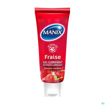 Manix gel lubrifiant fraise    80ml