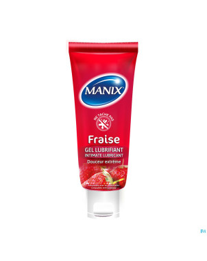 Manix gel lubrifiant fraise    80ml
