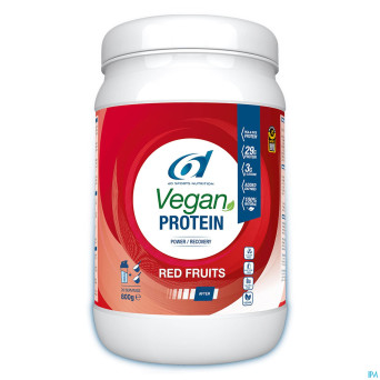 6d vegan protein red fruits 800g